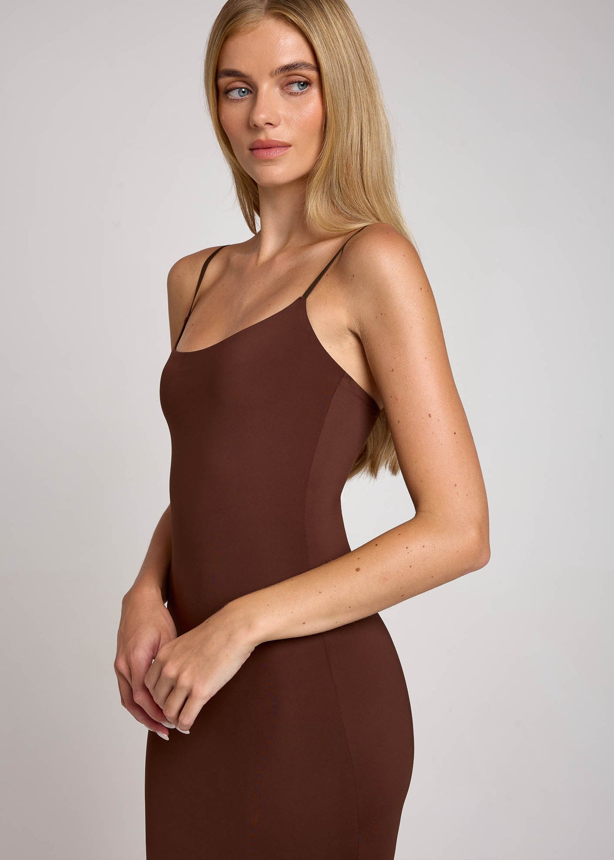 Second Skin Long Slip Dress
