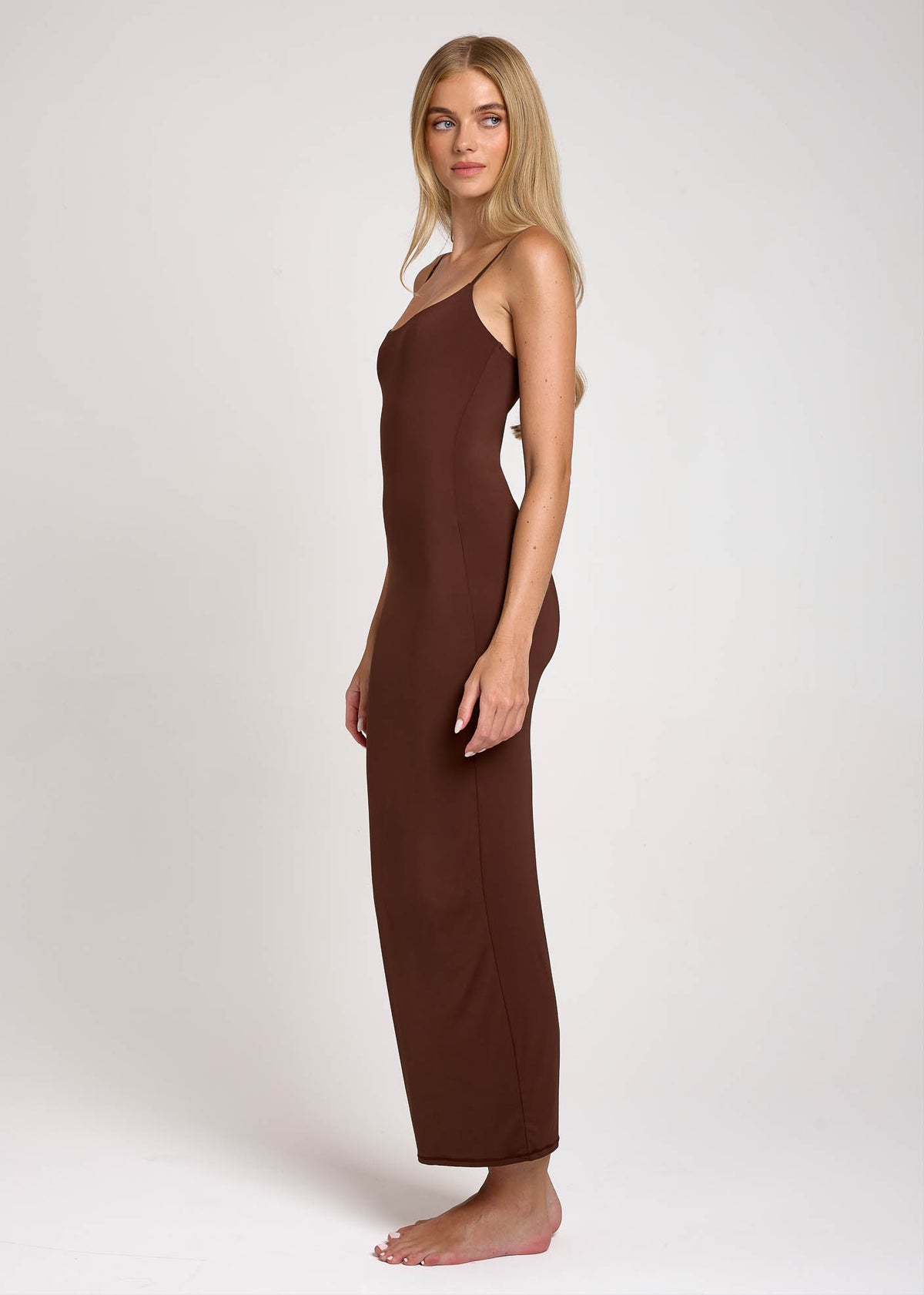 Second Skin Long Slip Dress