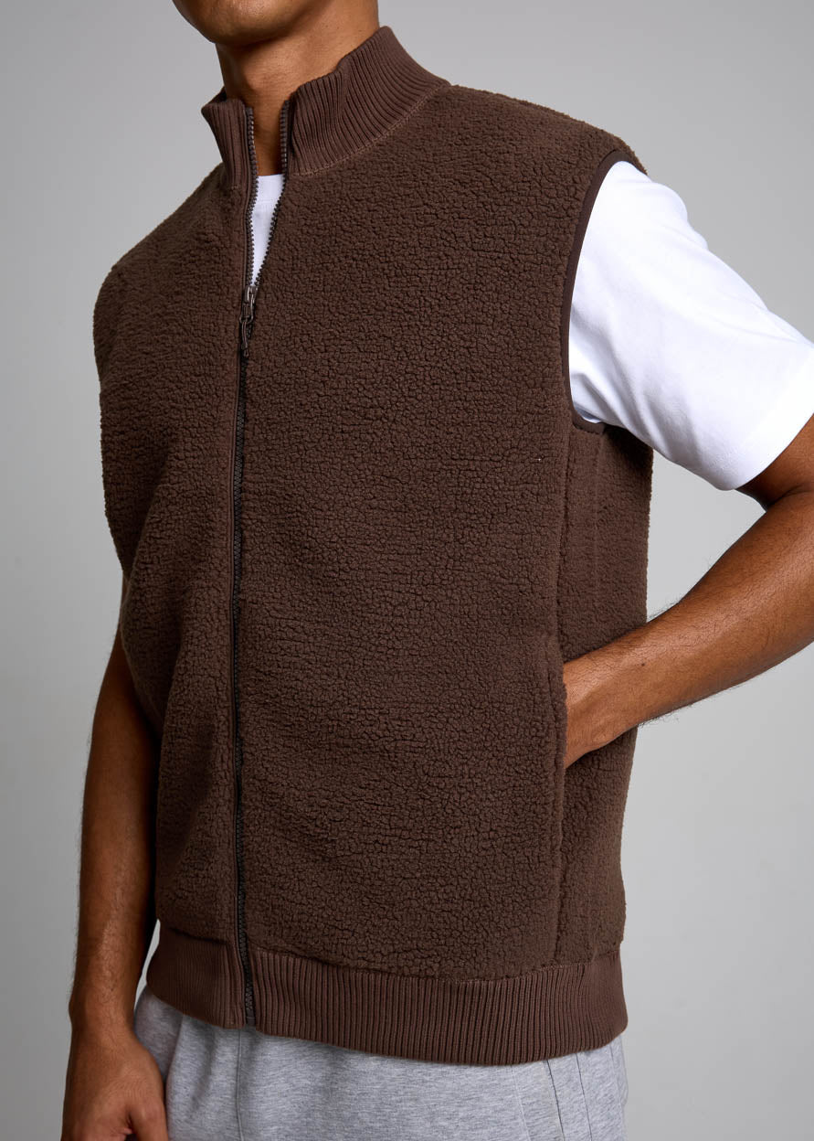 Zip-Up Gilet Mens